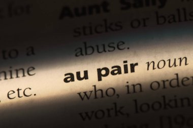 au-pair Word'de bir sözlük. au-pair kavramı.