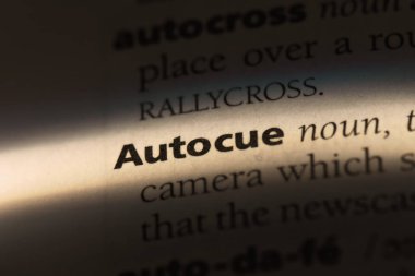 Autocue sözcük sözlüğe. Autocue kavramı.