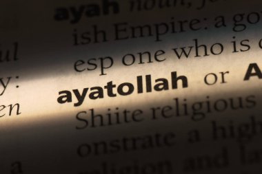 ayetullah Word'de bir sözlük. ayetullah kavramı.