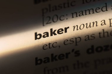 Baker Word'de bir sözlük. Baker kavramı.