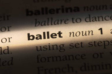 Bale Word'de bir sözlük. Bale kavramı.