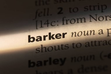 Barker Word'de bir sözlük. Barker kavramı.