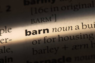 ahır Word'de bir sözlük. ahır kavramı.