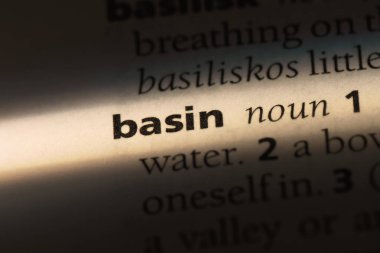 bir sözlüğü'ndeki Havzası sözcüğü. havza kavramı.