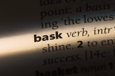 bir sözlüğü'ndeki sözcüğü güneşlenmek. kavram güneşlenmek.