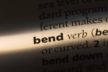 sözcük sözlükte viraj. Bend kavramı.