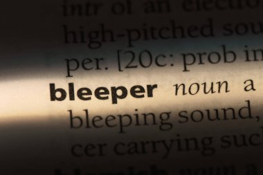 bleeper sözcük sözlüğe. bleeper kavramı.