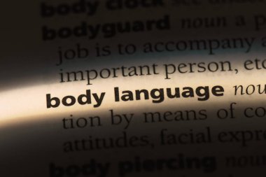 beden dili Word'de bir sözlük. beden dili kavramı.