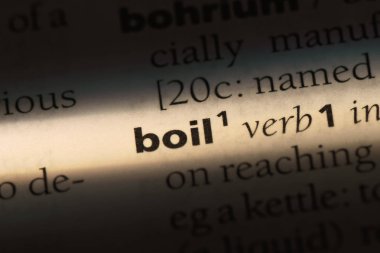 bir sözlüğü'ndeki sözcüğü kaynatın. kaynatın kavramı.