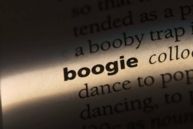 Boogie Word'de bir sözlük. Boogie kavramı.