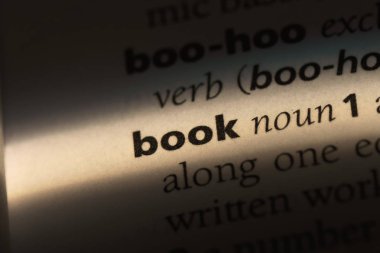 kitap Word'de bir sözlük. kavramı kitap.