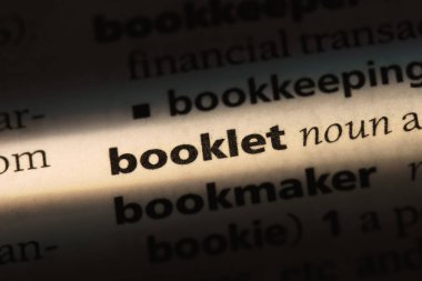 Kitapçık Word'de bir sözlük. Kitapçık kavramı.