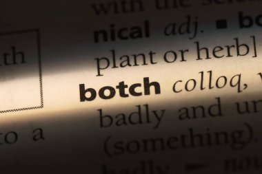 bir sözlüğü'ndeki sözcüğü videoteypler. boktan kavramı.