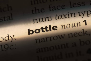 şişe Word'de bir sözlük. şişe kavramı.
