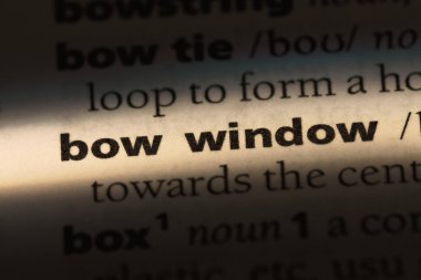 yay pencere Word'de bir sözlük. yay pencere kavramı.