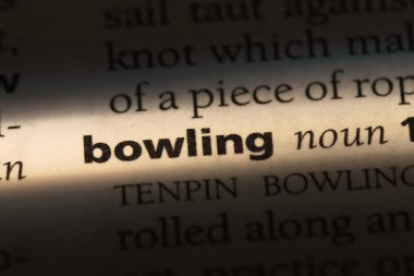 sözcük sözlükte Bovling. Bowling kavramı.
