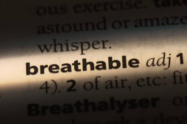 nefes alabilen tek kelimeyle bir sözlük. solunabilir kavramı.