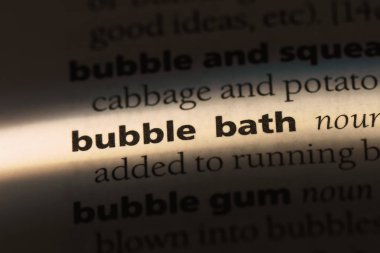 köpük banyosu Word'de bir sözlük. köpük banyosu kavramı.