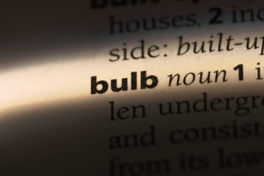 ampul Word'de bir sözlük. ampul kavramı.