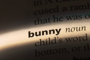 Bunny Word'de bir sözlük. Bunny kavramı.
