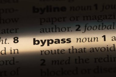 bir sözlüğü'ndeki sözcüğü atlamak. kavram yan yol.