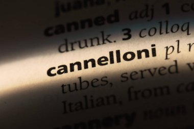 Makarna Word'de bir sözlük. Makarna kavramı.