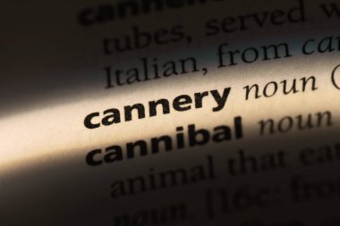 Konserve Word'de bir sözlük. Konserve kavramı.