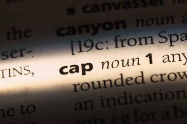 bir sözlüğü'ndeki sözcüğü kap. kap kavramı.