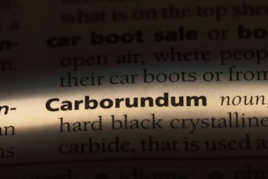 Carborundum Word'de bir sözlük. Carborundum kavramı.