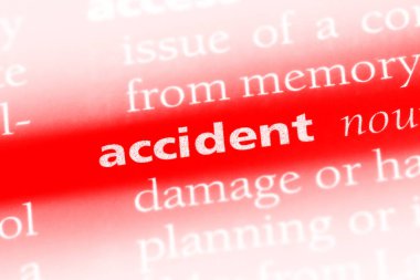 bir Sözlüğü'ndeki kaza sözcüğü. kaza kavramı.