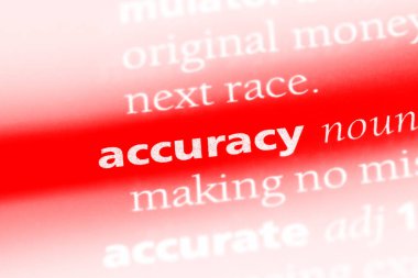 doğruluk Word'de bir sözlük. doğruluk kavramı.