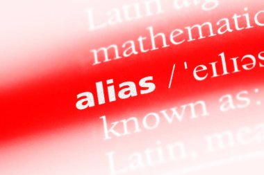 diğer ad Word'de bir sözlük. diğer ad kavramı.