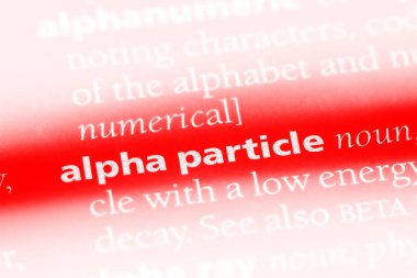alfa parçacığı Word'de bir sözlük. alfa parçacığı kavramı.