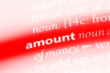 bir sözlüğü'ndeki tutar sözcüğü. miktar kavramı.