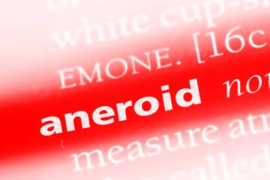 Aneroid tek kelimeyle bir sözlük. Aneroid kavramı.