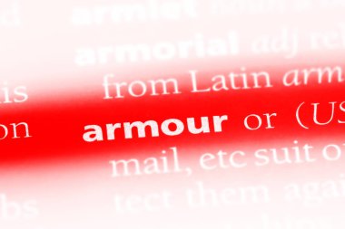 bir sözlüğü'ndeki sözcüğü zırh. zırh kavramı.