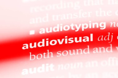 görsel-işitsel tek kelimeyle bir sözlük. görsel-işitsel kavramı.