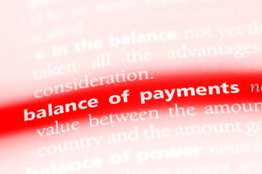 Ödemeler dengesi Word'de bir sözlük. Ödemeler dengesi kavramı.