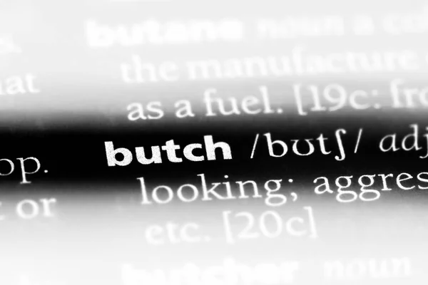 Butch Word Dictionary Butch Concept — Stock Photo, Image