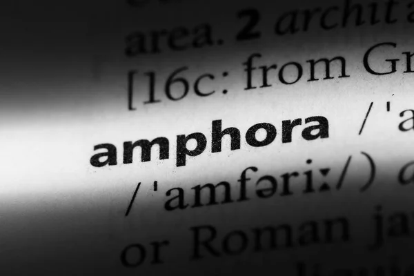 Amphora Word Dictionary Amphora Concept — Stock Photo, Image
