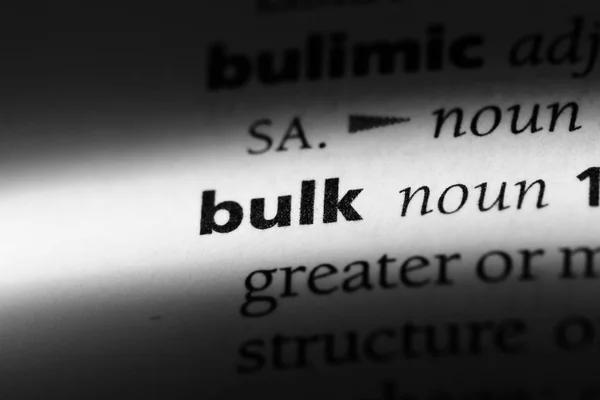 Bulk Word Dictionary Bulk Concept — Stock Photo, Image