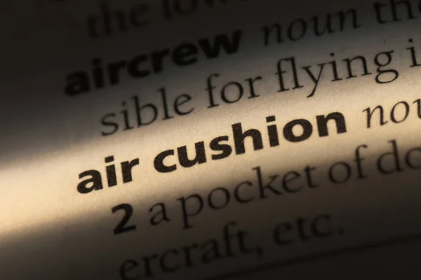 Air Cushion Word Dictionary Air Cushion Concept — Stock Photo, Image