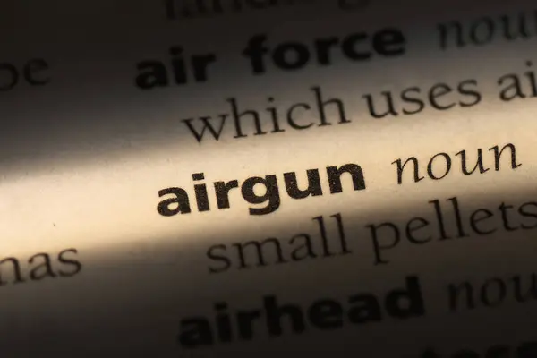 Airgun Word Dictionary Airgun Concept — Stock Photo, Image