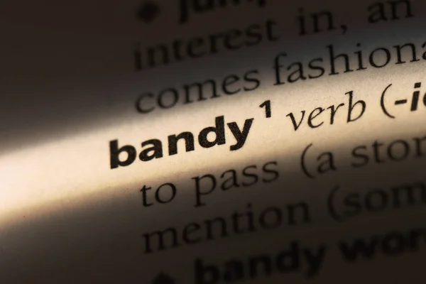 Bandy Word Diccionario Concepto Bandy —  Fotos de Stock