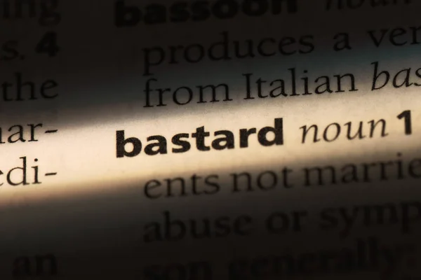 Bastard Word Dictionary Bastard Concept — Stock Photo, Image