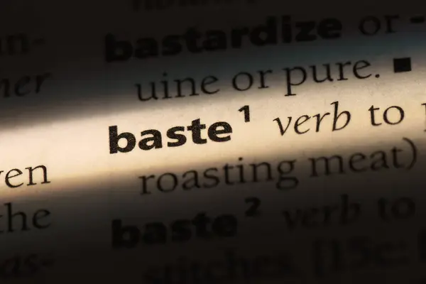 Baste Word Diccionario Concepto Baste — Foto de Stock