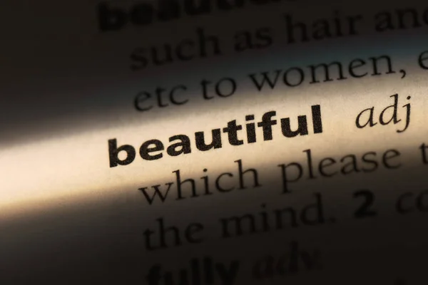 Όμορφη Λέξη Ένα Λεξικό Όμορφη Έννοια — Φωτογραφία Αρχείου