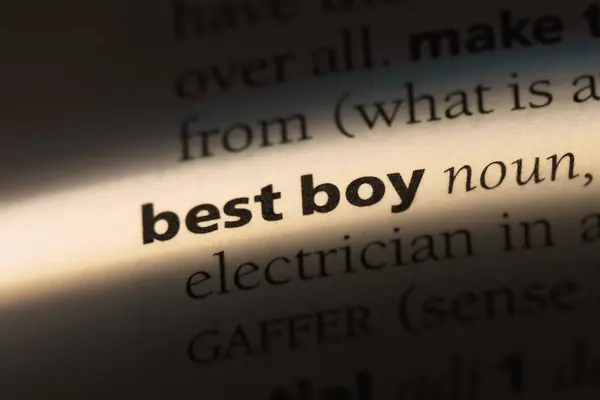 Parola Ragazzo Migliore Dizionario Best Boy Concept — Foto Stock