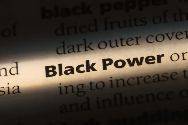black power word in a dictionary. black power concept.