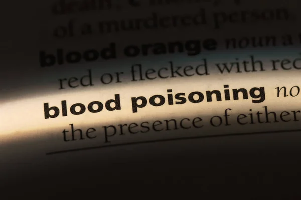 Kan Zehirlenmesi Word Bir Sözlük Kan Zehirlenmesi Kavramı — Stok fotoğraf